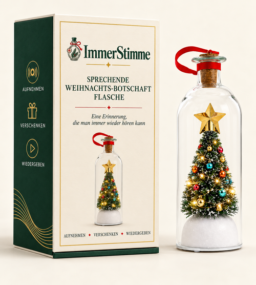 Weihnachtskugel mit deiner Stimme